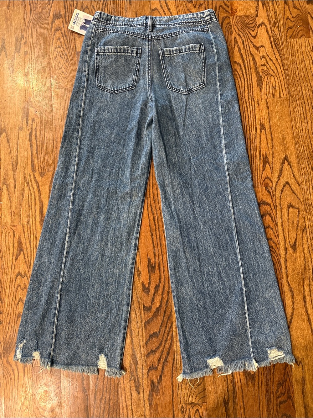 REWASH Wide Leg Distressed bottom jeans Size 27 - Picture 6 of 6